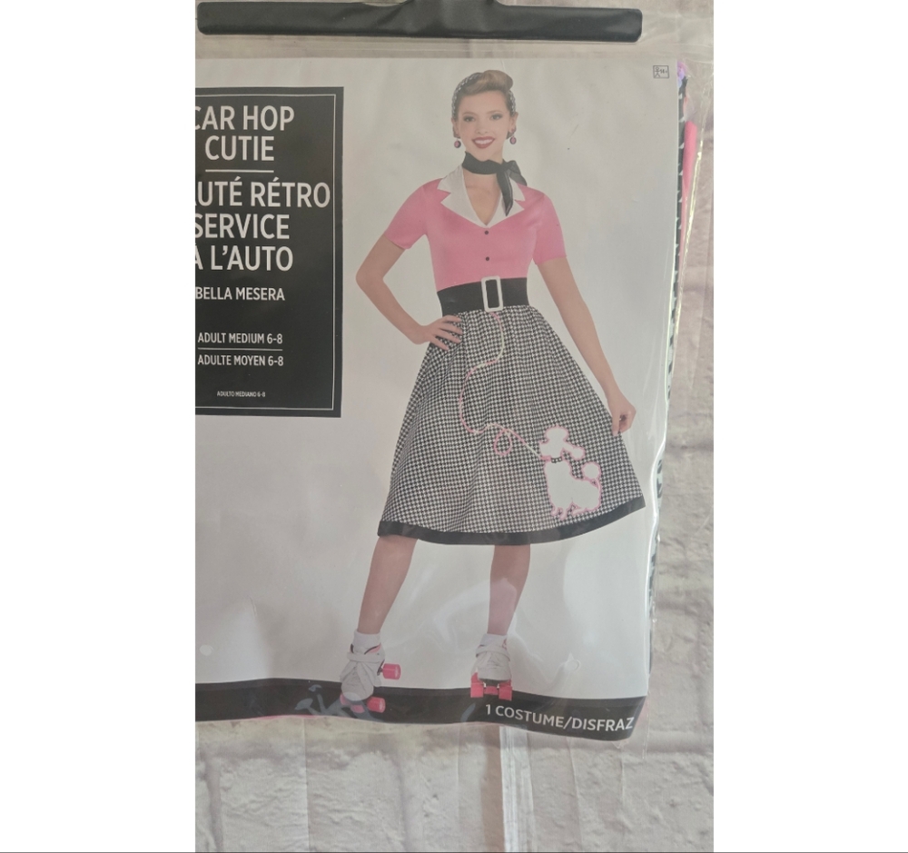 Retro Car Hop Cutie Roller Dinner Doll Style  Costume - Picture 3 of 9